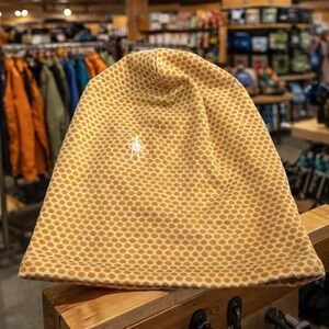 Smartwool Honeycomb Yellow 100% Merino Wool Reversible Beanie Outdoors Camping